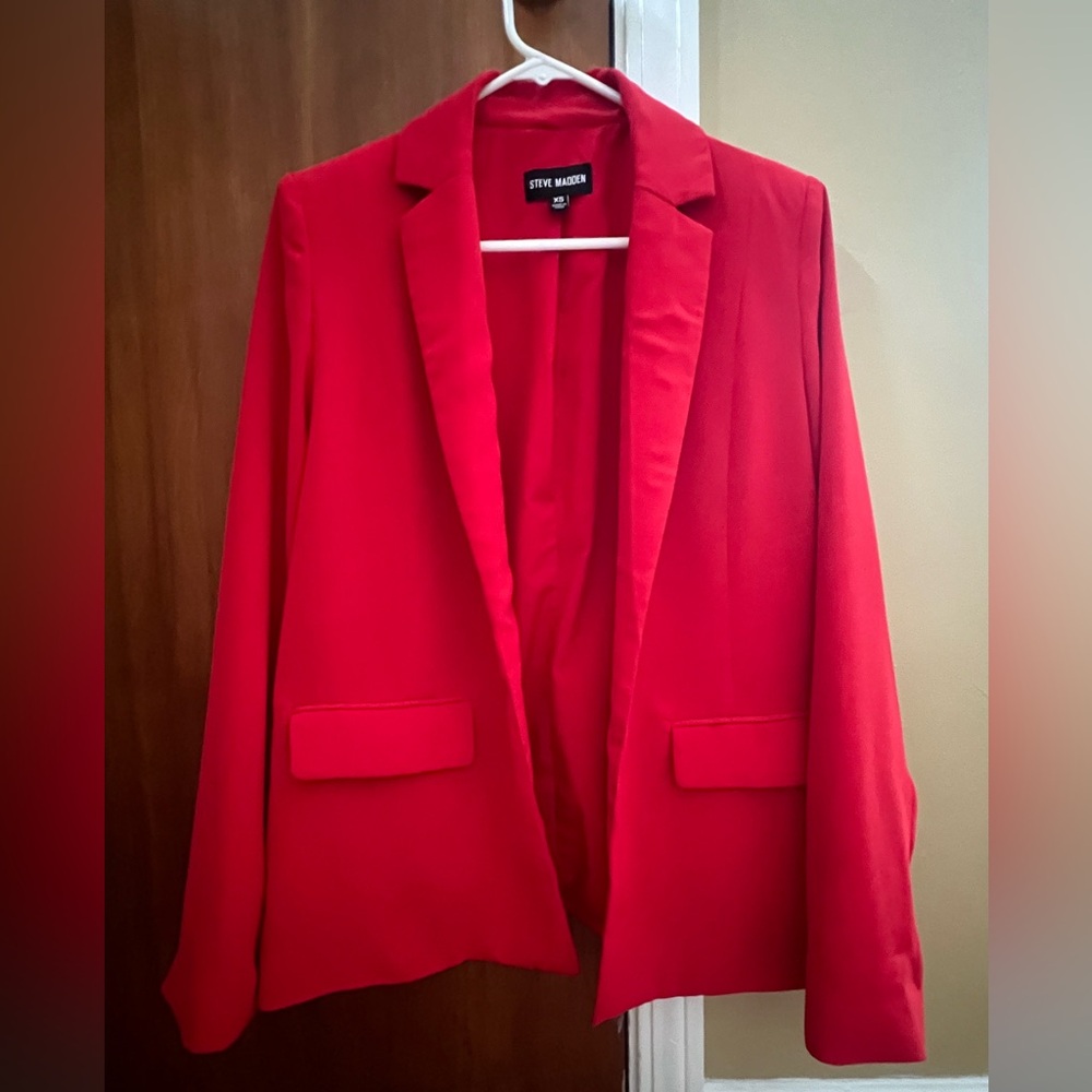 Steve Madden Women's Bold Red Blazer